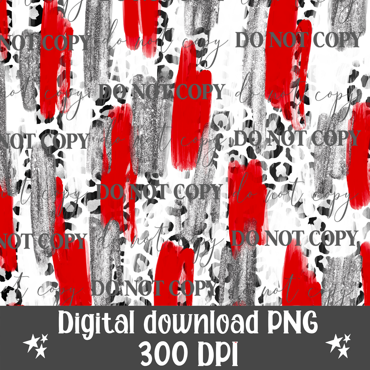 Red & Grey Glitter Digital Paper