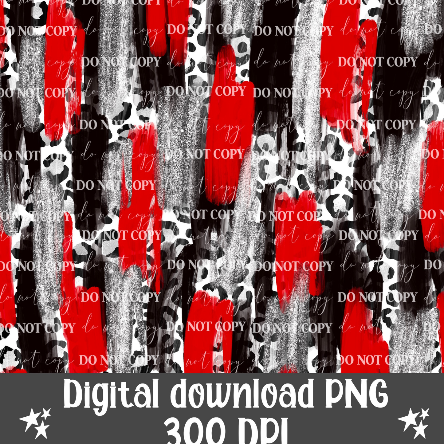 Red & Black Glitter Digital Paper