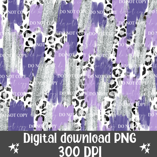 Purple Glitter Digital Paper
