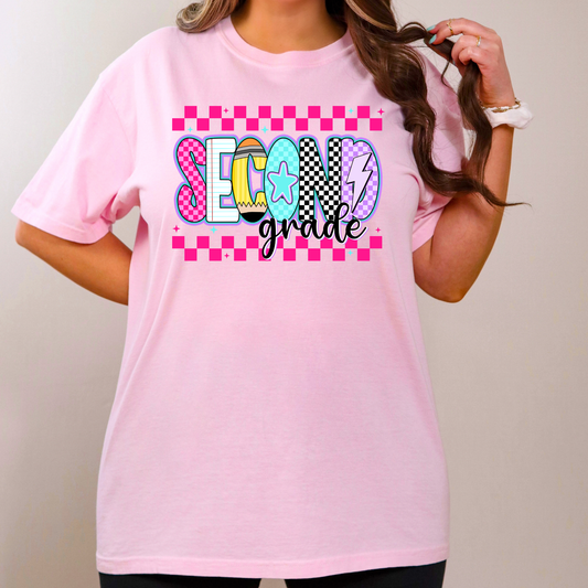 Back To School Tshirt (Pink Design)