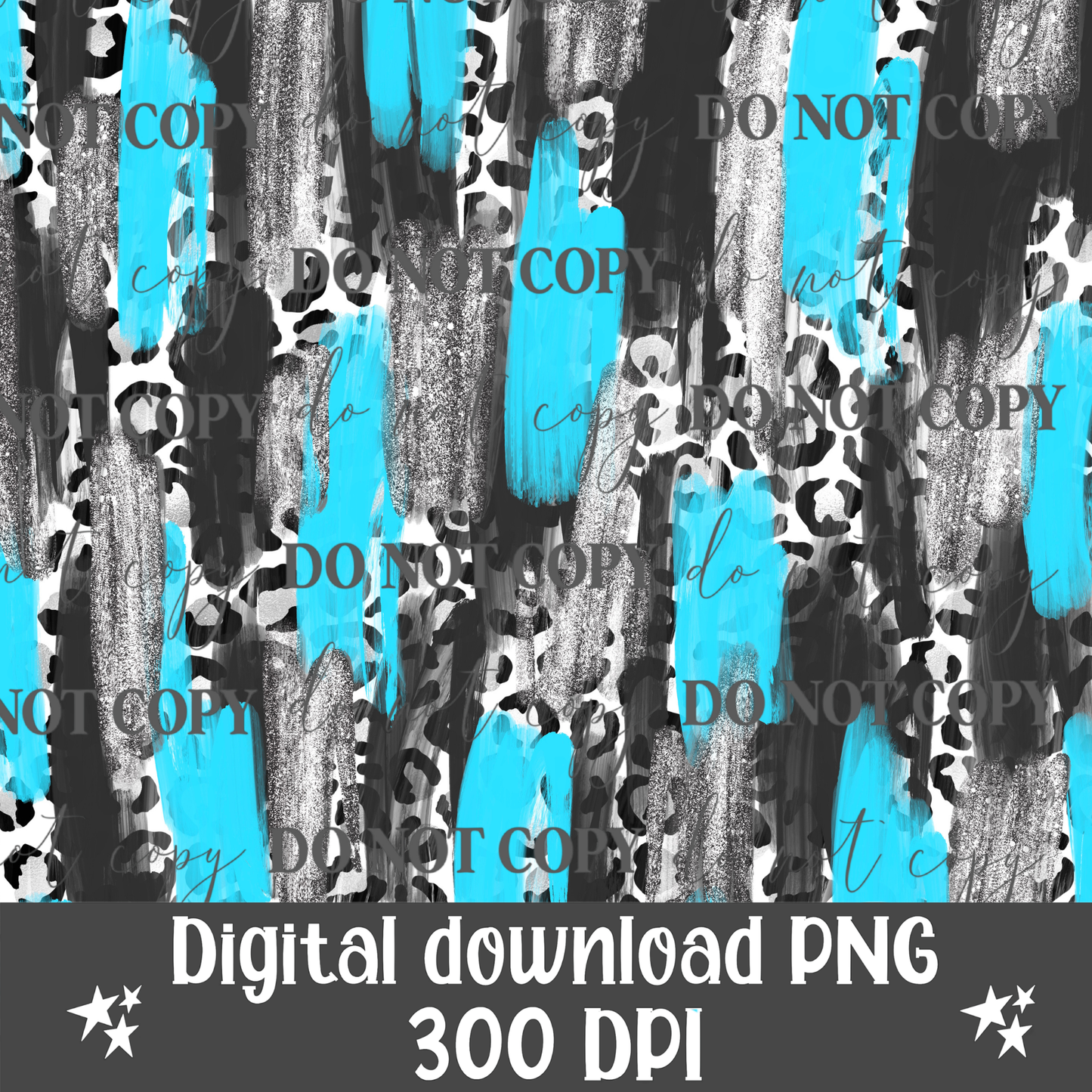 Sky Blue & Grey Glitter Digital Paper
