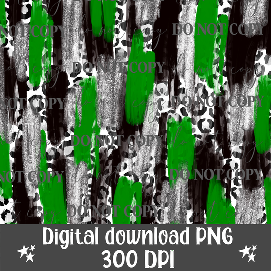 Green & Black Digital Paper