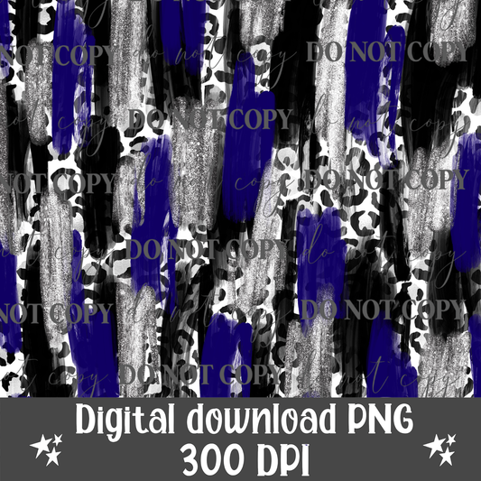 Navy & Black Digital Paper
