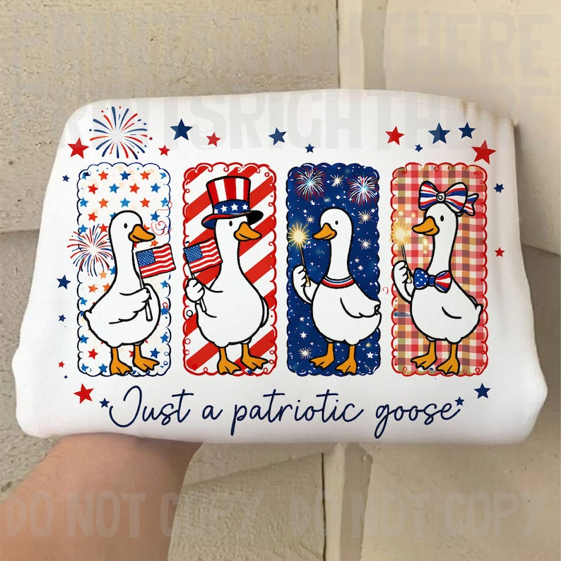 Just a Patriotic Goose T-Shirt