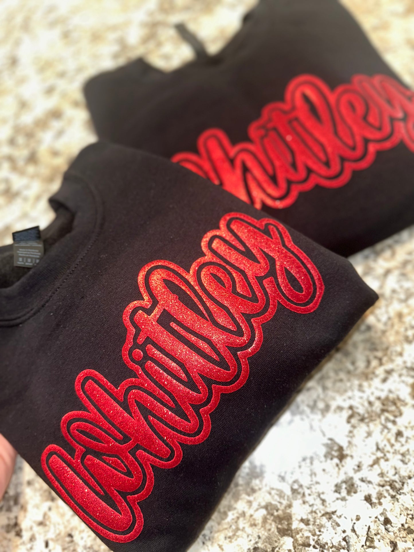 Glitter Puff Whitley Tshirt Adult Sizing