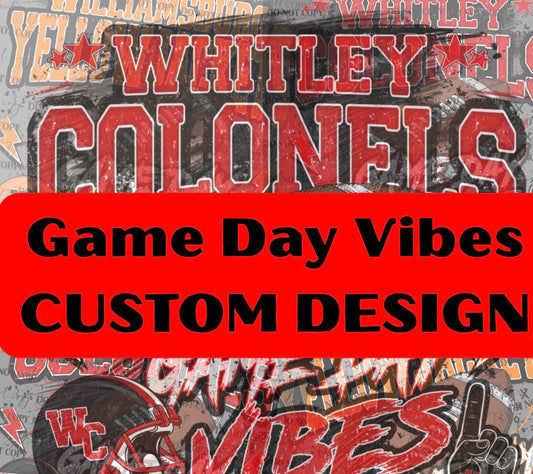 Custom Game Day Vibes Digital Design