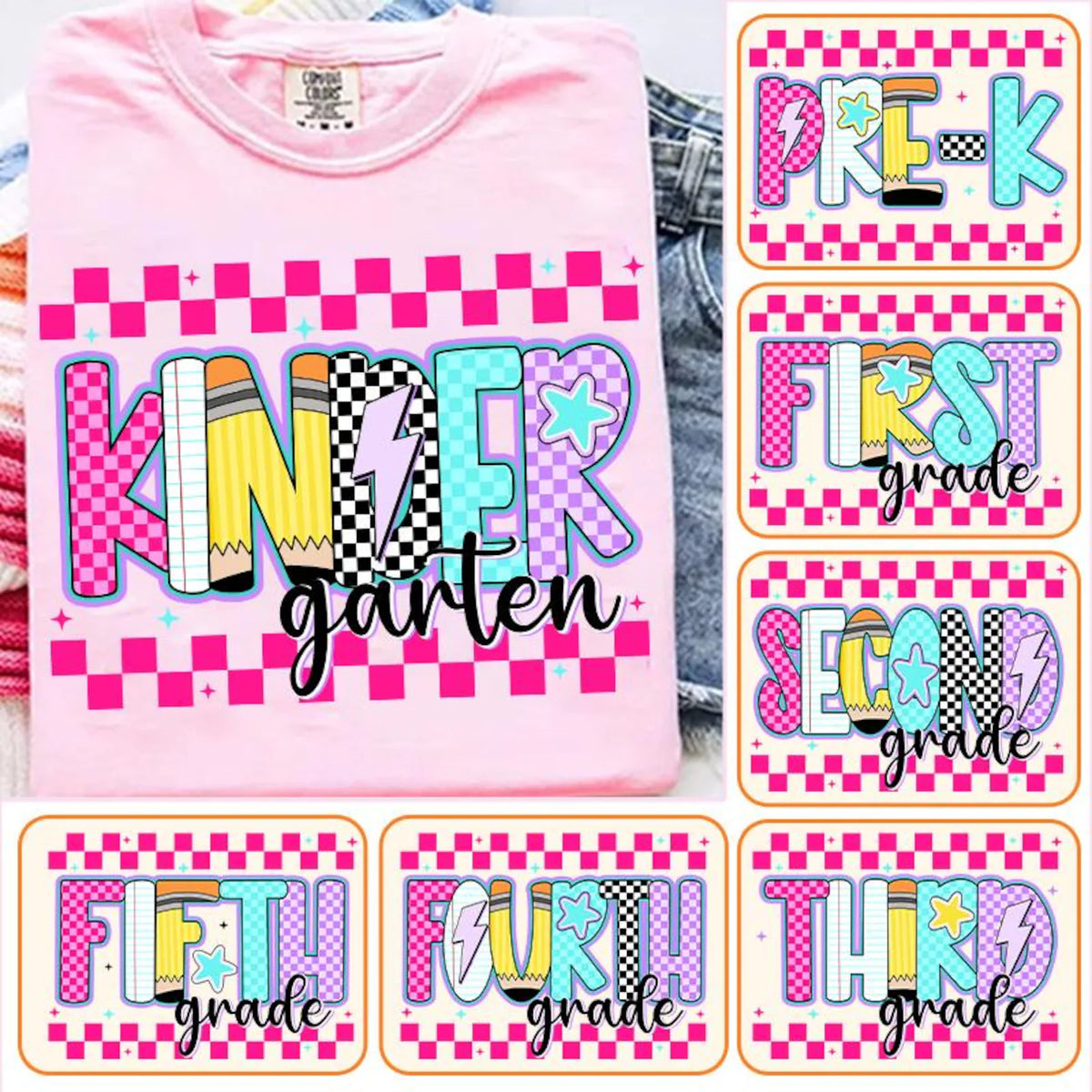 Back To School Tshirt (Pink Design)