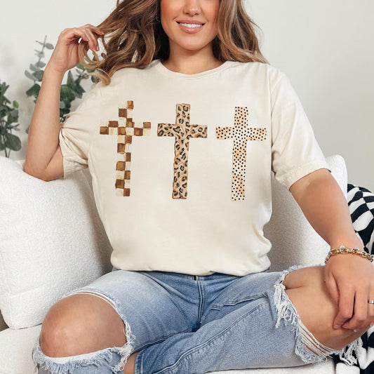 Brush Stroke Crosses Tshirt